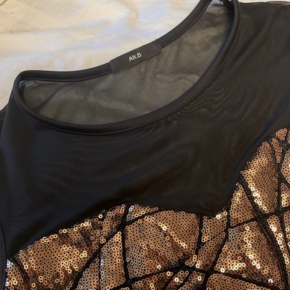 Alt B Sparkly Dress. Size Medium - Picture 3 of 4